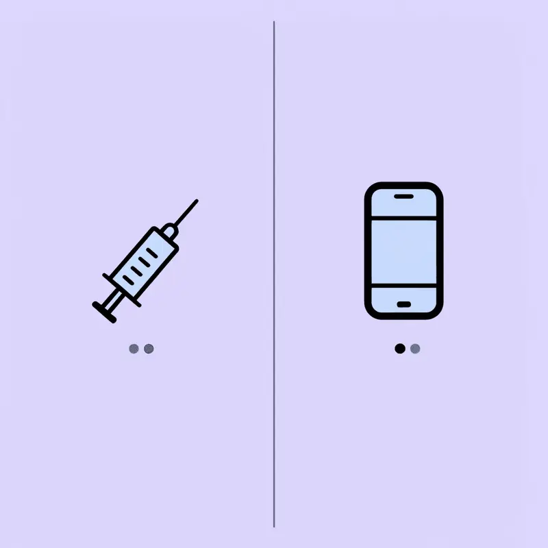Side-by-side comparison of injection-based versus oral weight loss medications