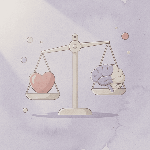 Balance scale weighing metabolic benefits against digestive effects