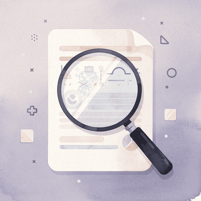 Magnifying glass examining scale to reveal hidden progress signals