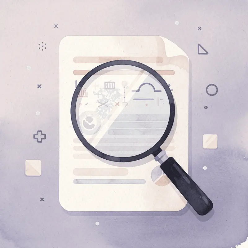 Magnifying glass examining scale to reveal hidden progress signals