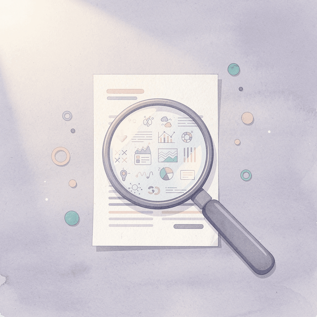 Magnifying glass examining habits and lifestyle factors for weight loss analysis