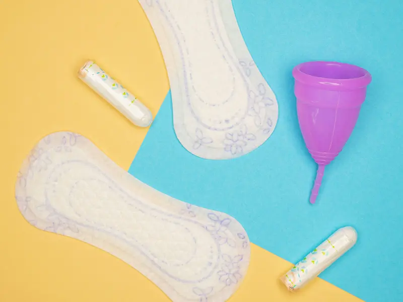 pads,tampon and menstrual cup - Does Tirzepatide Affect Your Period?