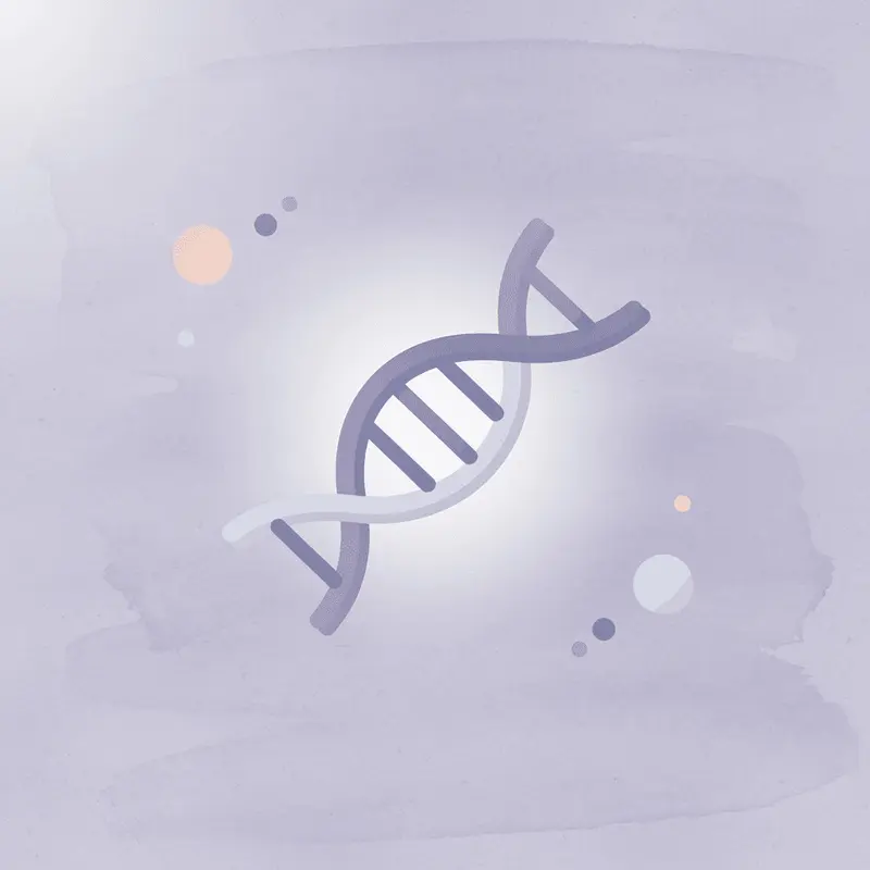 DNA strand icon representing biological differences in GLP-1 response for women