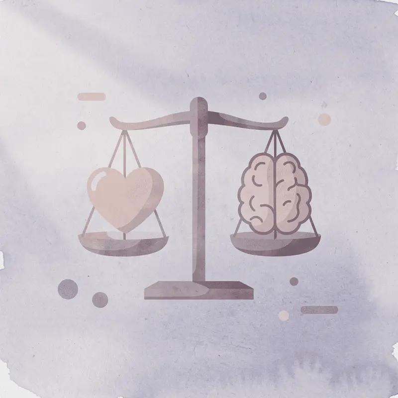 Balance scale comparing medication options and cost considerations
