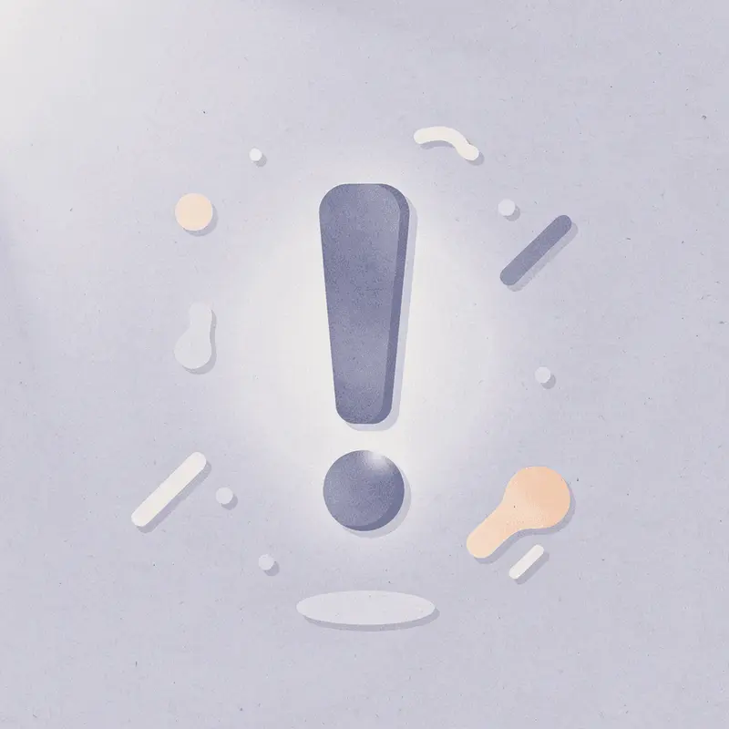 Exclamation mark icon representing misconception clarification