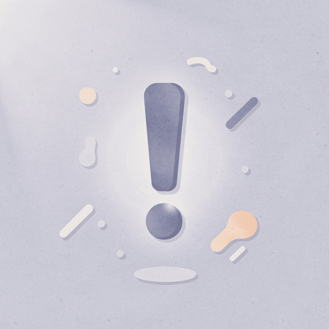 Exclamation mark icon representing misconception clarification