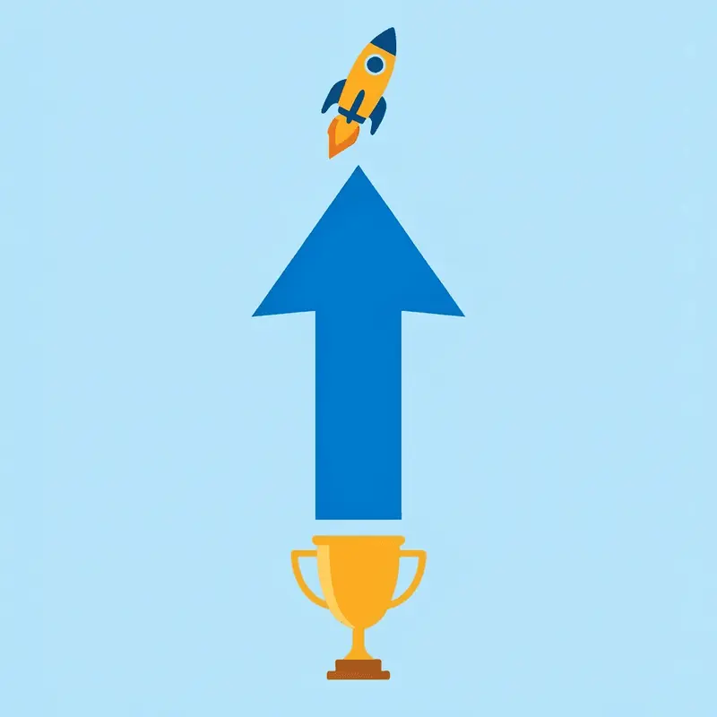 Upward arrow showing progression from basic prescription to comprehensive treatment success