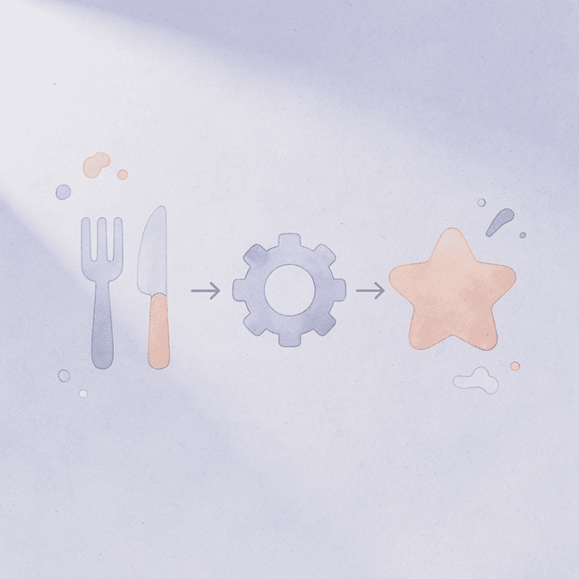 Three icons showing progression from nutrition to medication to blocked results