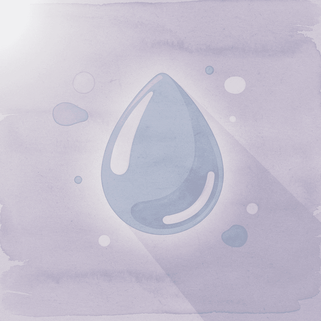 Water drop icon representing hydration as key defense against kidney stones