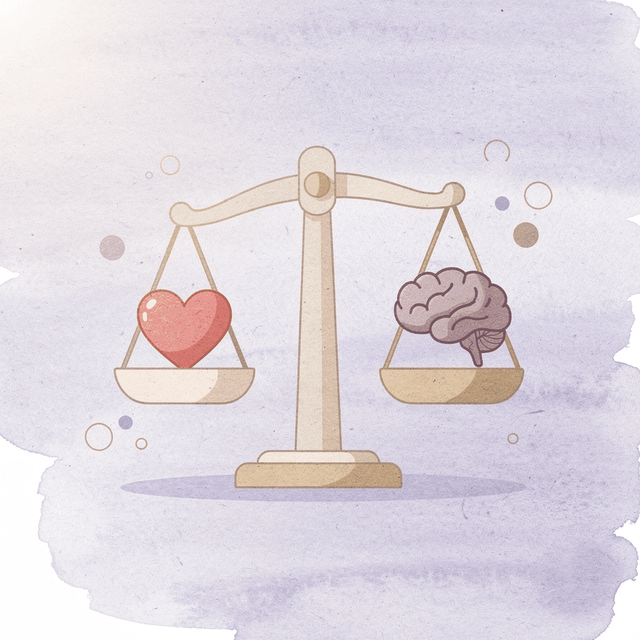 Balance scale weighing cost versus value