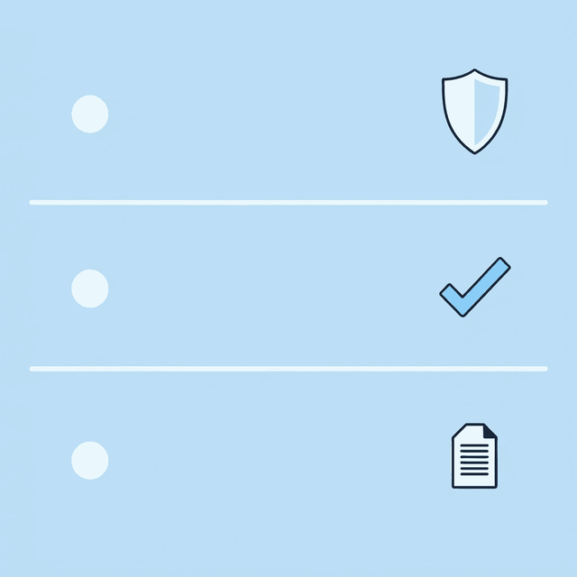 Checklist showing three safety requirements: valid prescription needed, medical screening required, licensed clinician involved