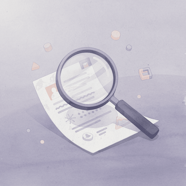 Magnifying glass examining hidden costs and fees