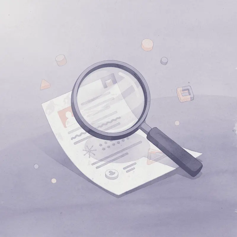 Magnifying glass examining hidden costs and fees