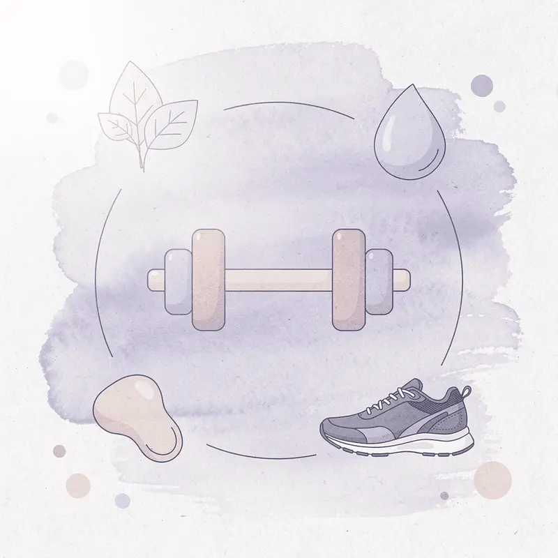 Hub diagram showing medication surrounded by key lifestyle factors