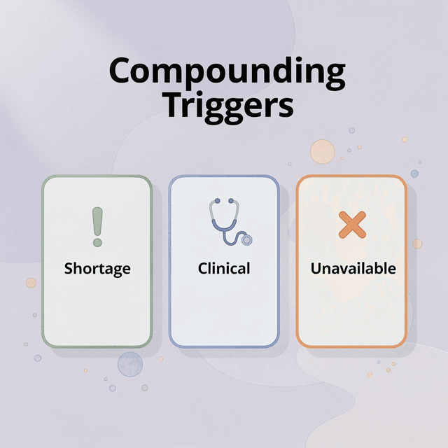 Infographic showing three compounding triggers