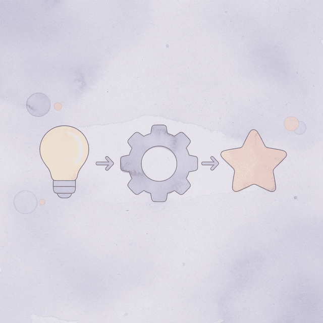 Three icons showing medical records, time, and approval process