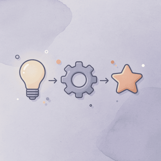 Three icons showing a pill, a fork and a knife, and a dumbbell representing the three components needed for Wegovy success