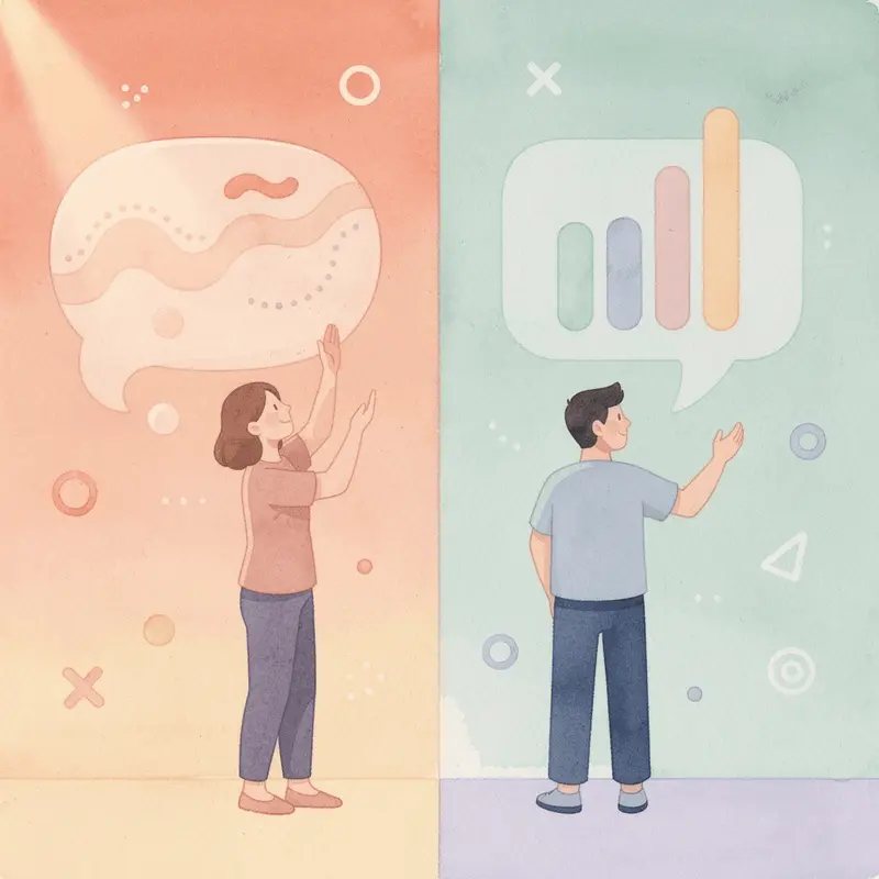 Split scene showing manual tracking versus streamlined app management