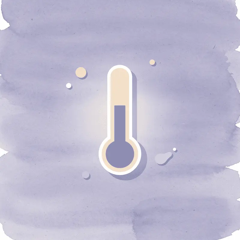 Thermometer icon representing proper temperature control for tirzepatide storage