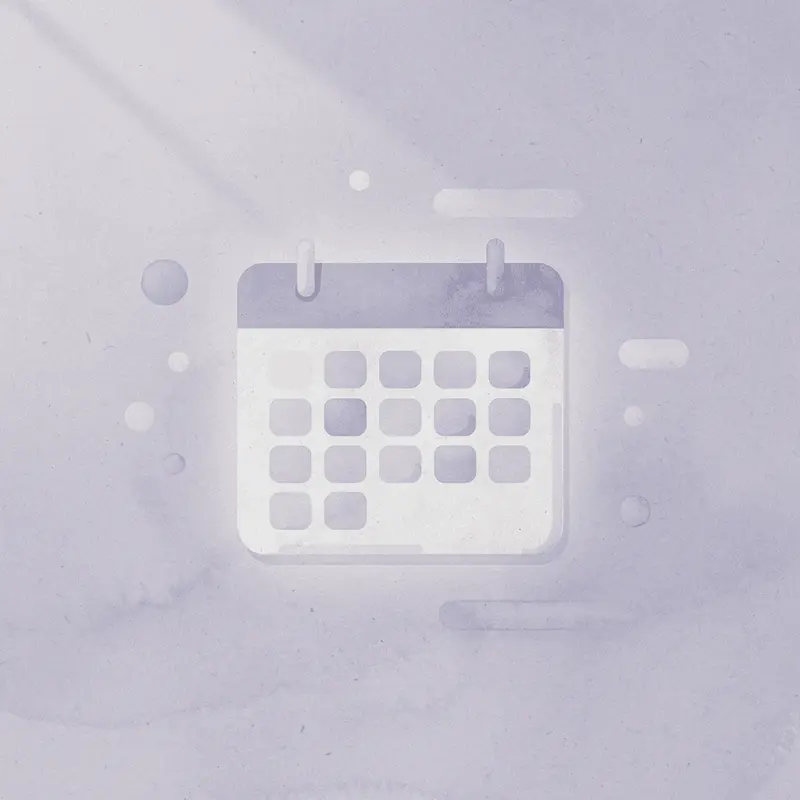Calendar icon representing daily routine consistency