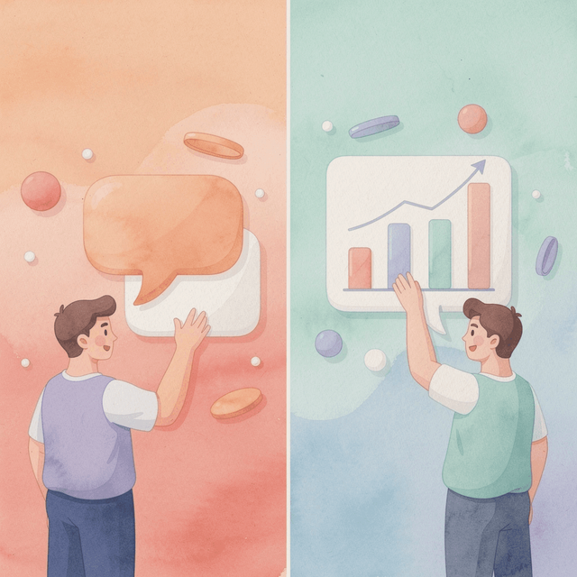 Illustration contrasting a legitimate pharmacy with a counterfeit operation