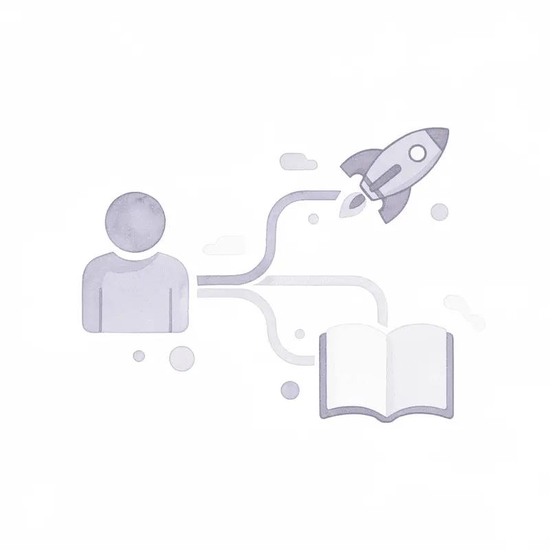 Icon showing a pill splitting into two decision paths for GLP-1 choice