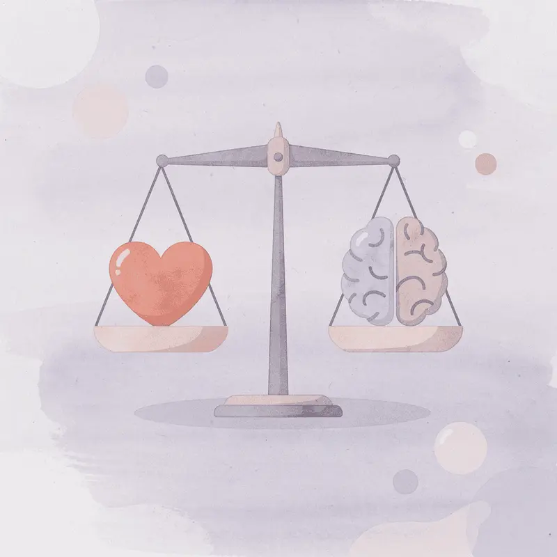 Balance scale showing medication cost versus daily habits