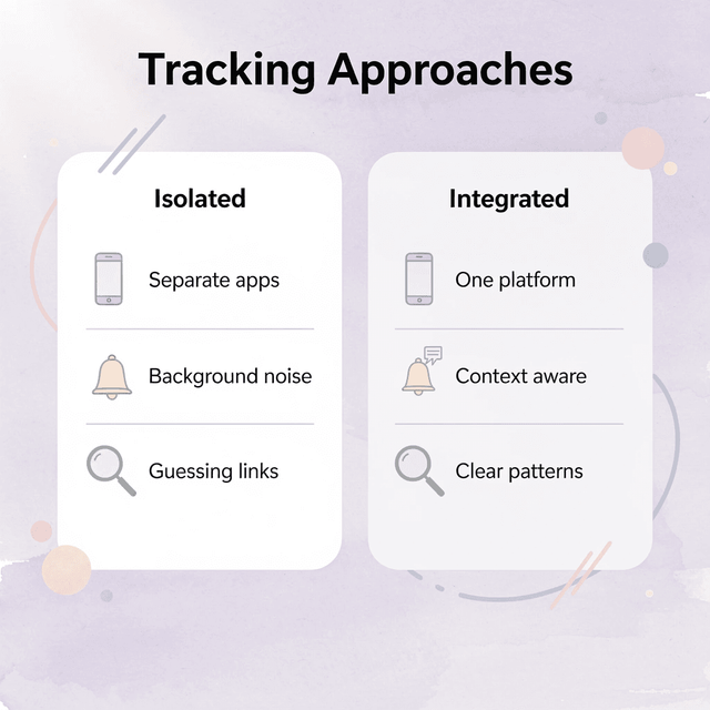 Comparison of isolated vs integrated tracking approaches - How Much Water to Drink on GLP-1
