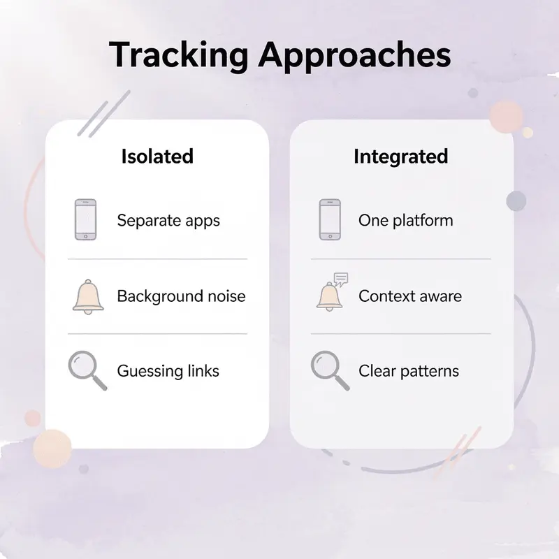 Comparison of isolated vs integrated tracking approaches - How Much Water to Drink on GLP-1