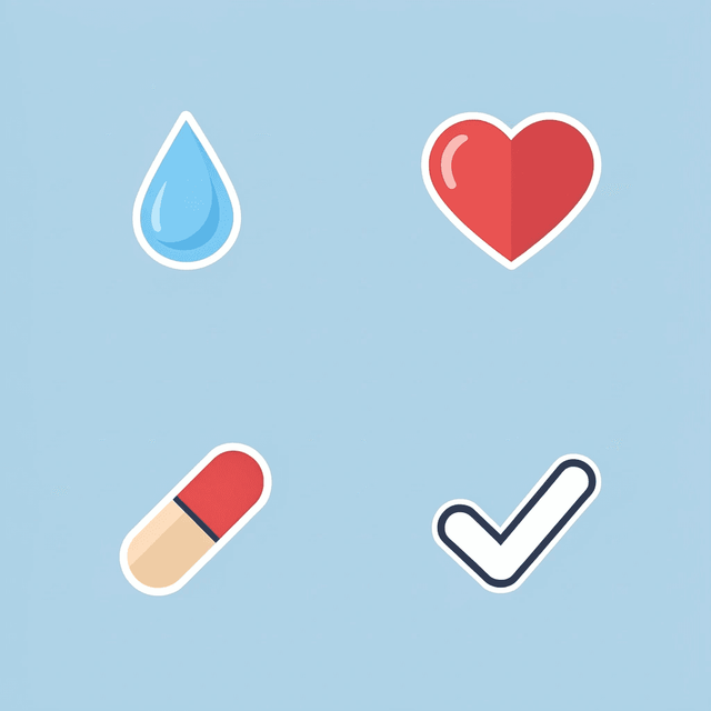 Four-box grid displaying the four essential elements of managing a GLP-1 medication journey