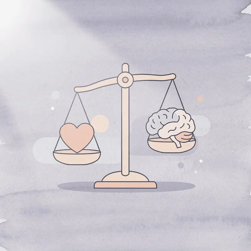 Balance scale comparing medication versus daily habits