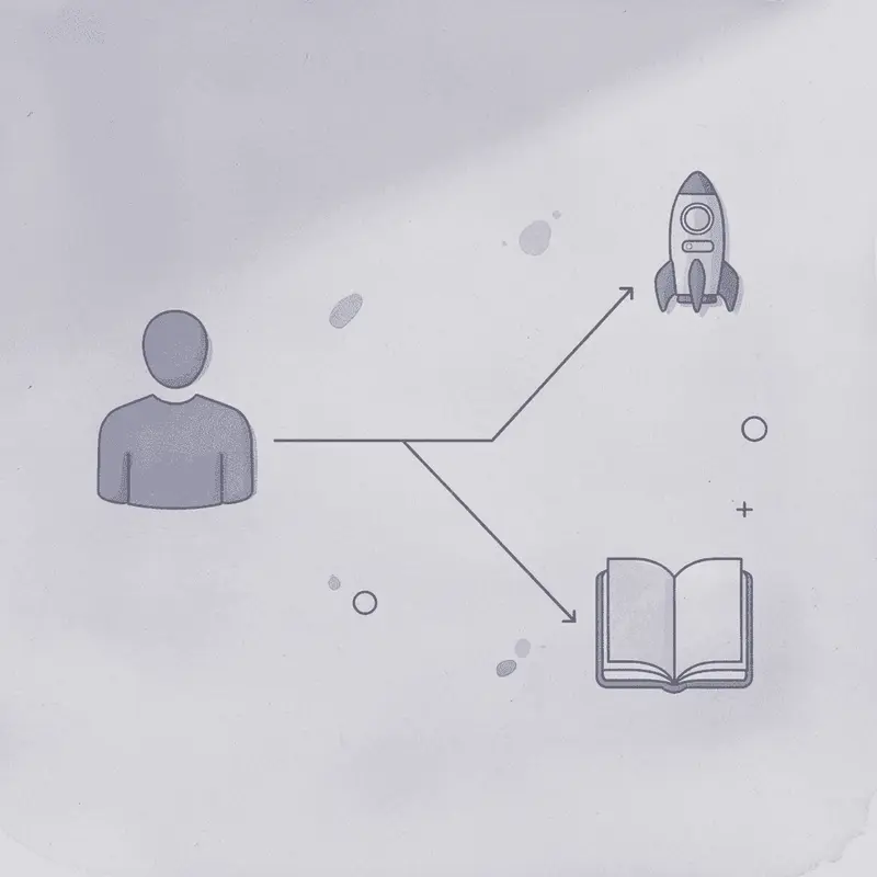 DNA strand splitting into different paths showing genetic variations