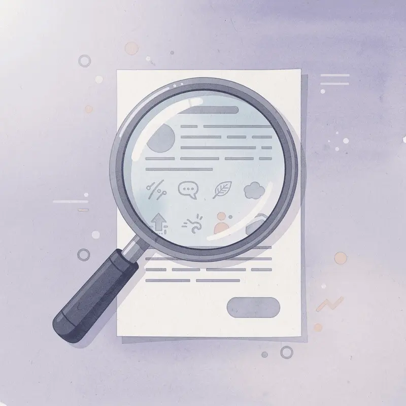 Magnifying glass examining research data representing scientific analysis of GLP-1 medications and kidney stones
