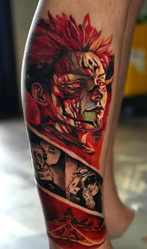 Color Horror Sleeve Tattoo at New Wave Body Art Studio