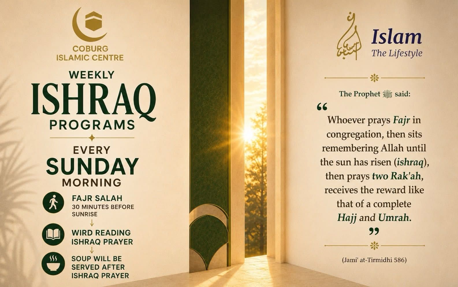 Weekly Ishraq Programs