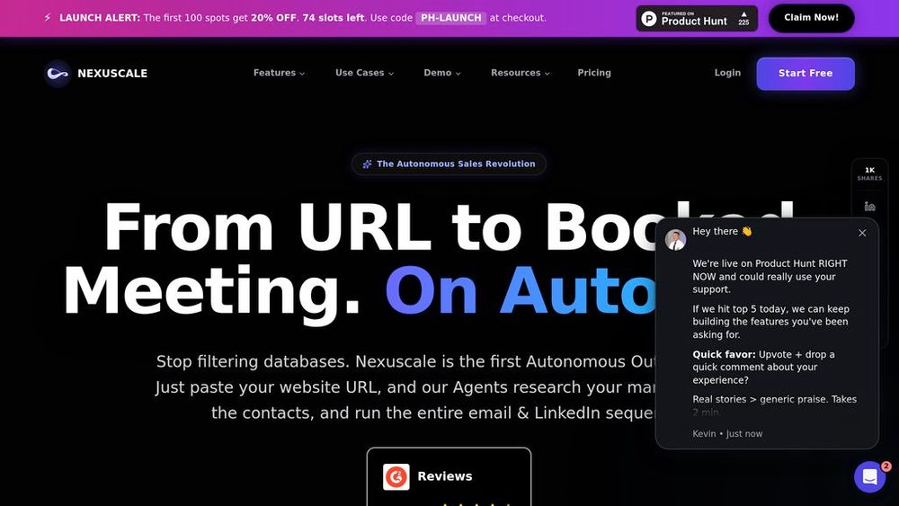 Screenshot of Nexuscale AI
