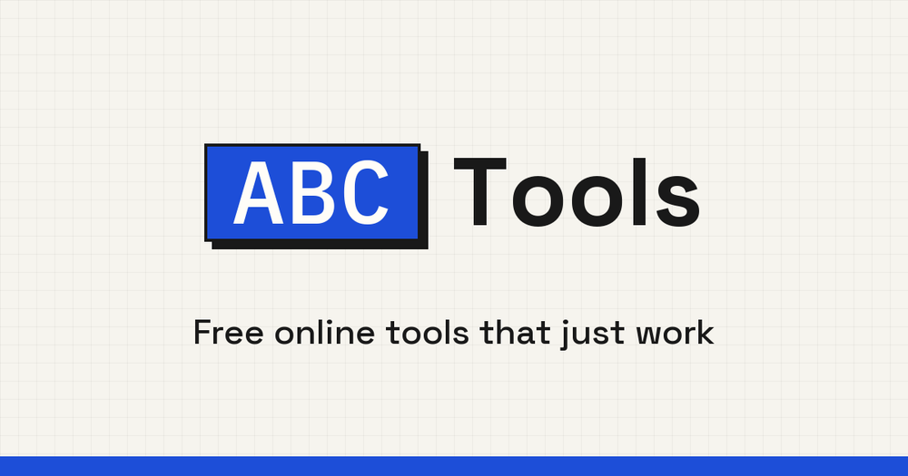Screenshot of ABC Tools