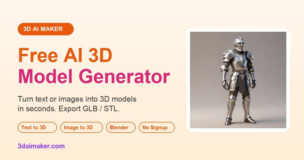 Screenshot of 3D AI Maker