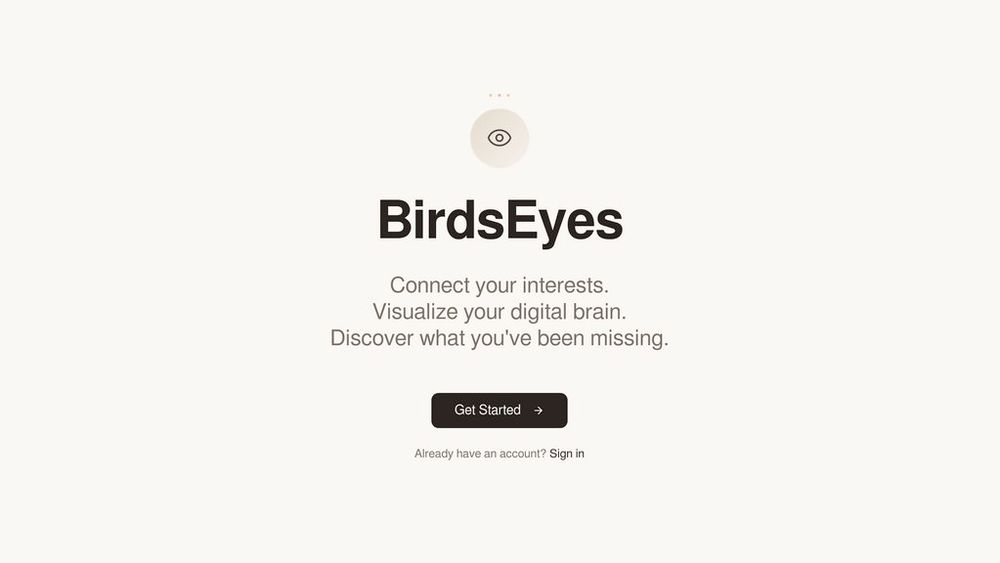 Screenshot of BirdsEyes Screenshot of BirdsEyes
