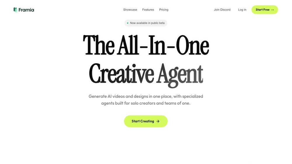 Screenshot of Framia