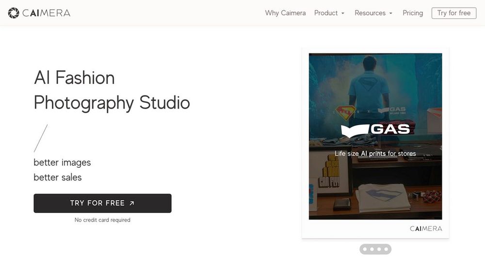 Screenshot of Caimera