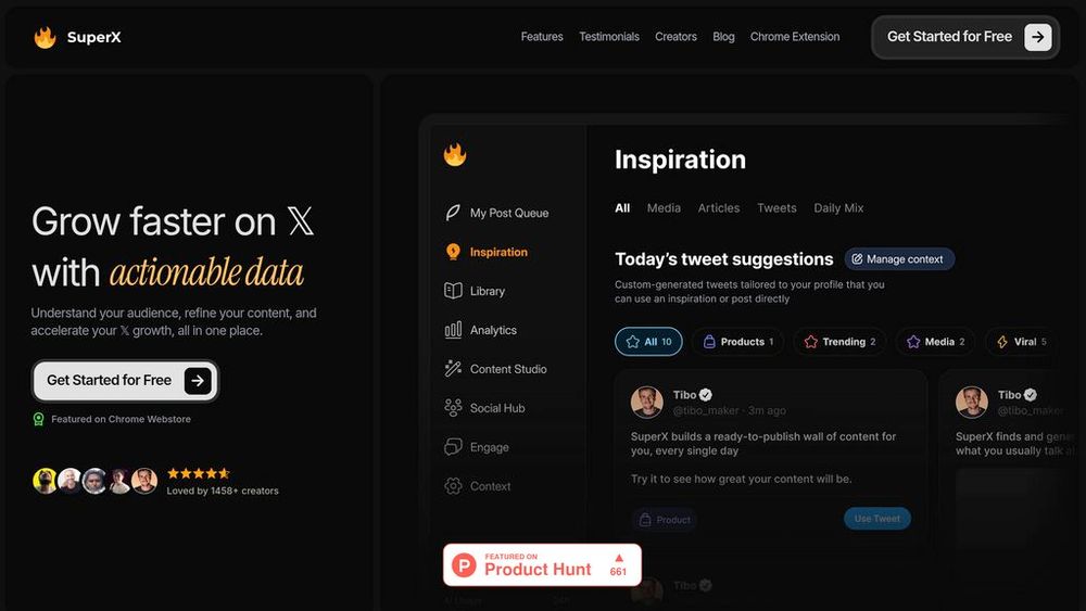 Screenshot of SuperX