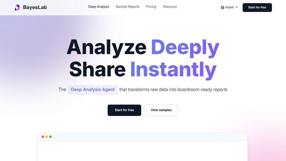 Screenshot of Bayeslab