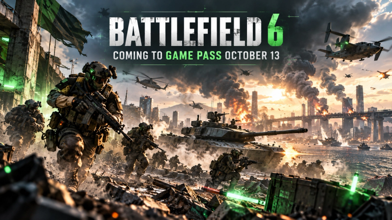 Battlefield 6 Joins Xbox Game Pass on October 13