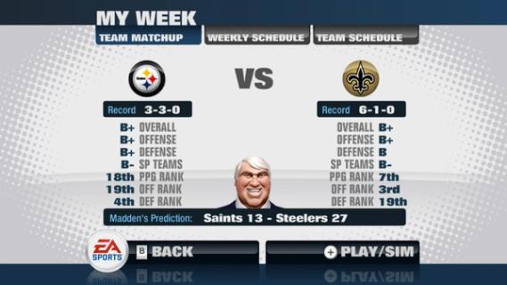 Madden NFL 11 screenshot 1