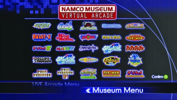 Namco Museum Virtual Arcade screenshot 1