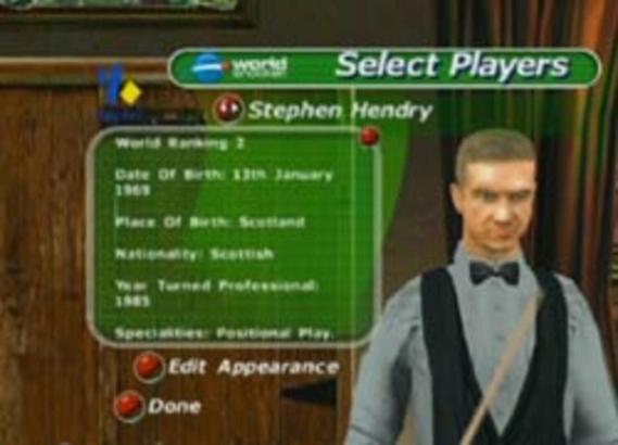 World Championship Snooker 2003 screenshot 1