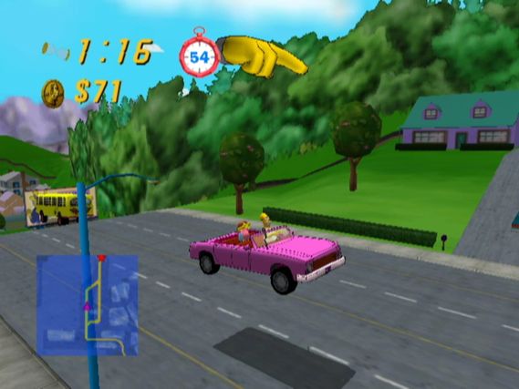The Simpsons: Road Rage screenshot 5