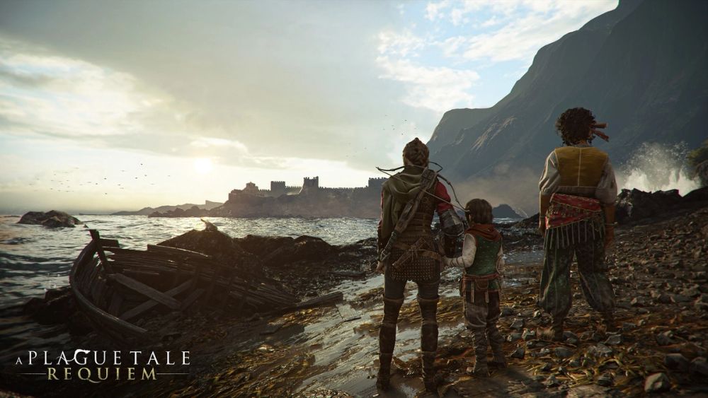 Amicia and Hugo in A Plague Tale: Requiem