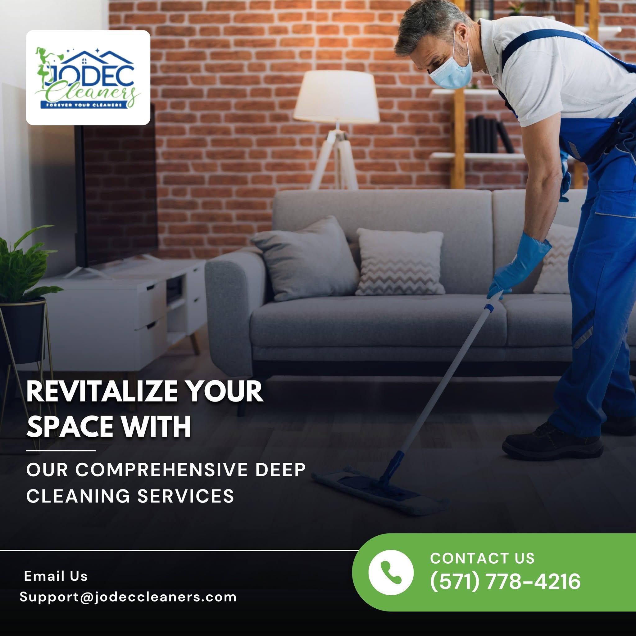 Fine-dust detail cleaning after a commercial remodel in Northern Virginia